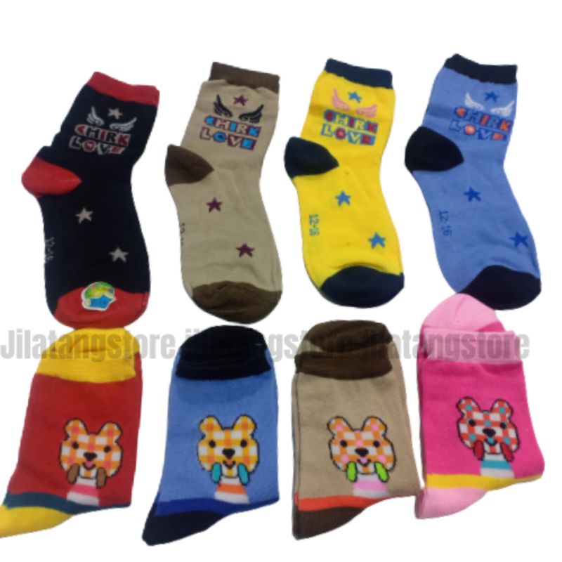 kaos kaki anak motif lucu ukuran PAUD,TK  dan SD kaos kaki cewek cowok,/unisex