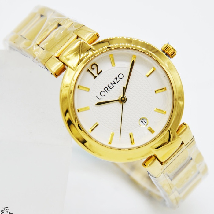 PROMO LORENZO 1069L H15D31 JAM TANGAN WANITA ANALOG ORIGINAL STAINLESS STEEL TERBARU