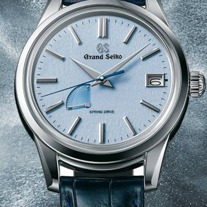 PROMO JAM TANGAN GRAND SEIKO GS SBGA407 BLUE SNOWFLAKES SPRINGDRIVE ORIGINAL TERBARU