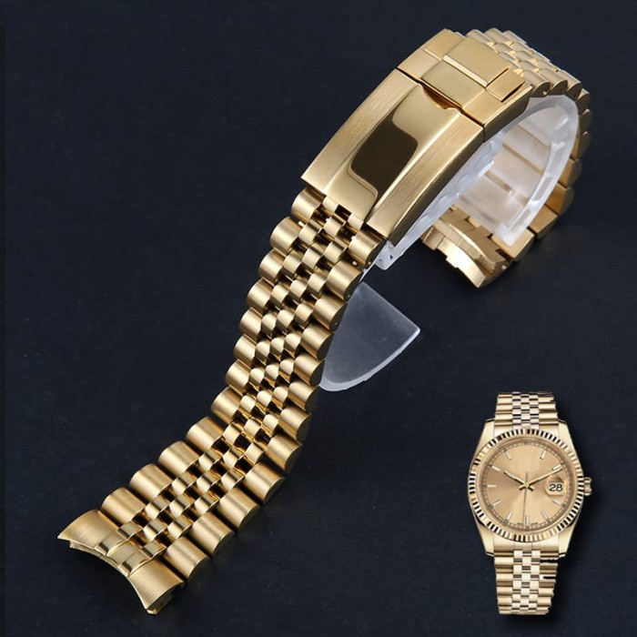 FLASH SALE STRAP TALI JAM TANGAN RANTAI ROLEX MEWAH SUBMARINER ROLEX OYSTER 20MM TERLARIS