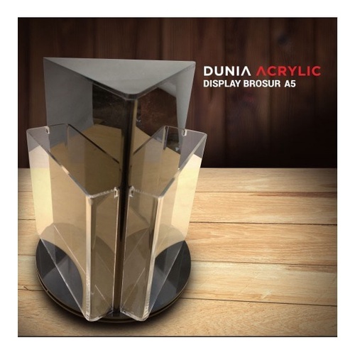 

Tempat Brosur Akrilik / Akrilik Brosur Putar / Brochure Holder Acrylic