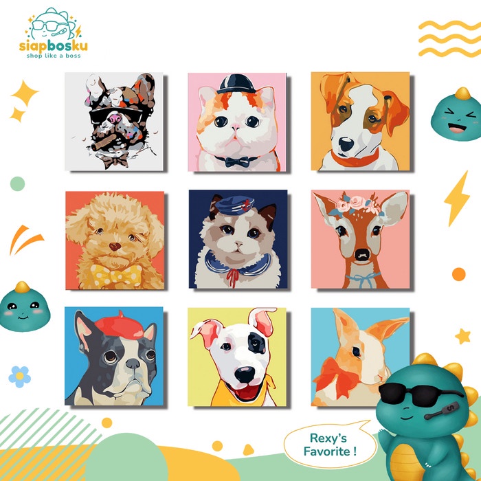 

Bestseller Kanvas Lukis Anak 20X20 Cm Gambar Binatang 5 Canvas Painting By Number