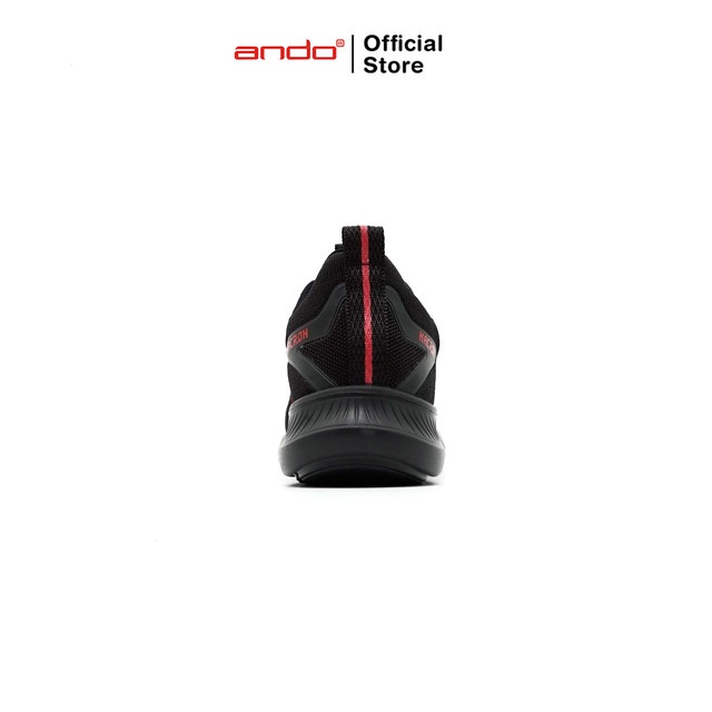 Ando Official Sepatu Sneakers Macron Pria Dewasa - Hitam/Merah