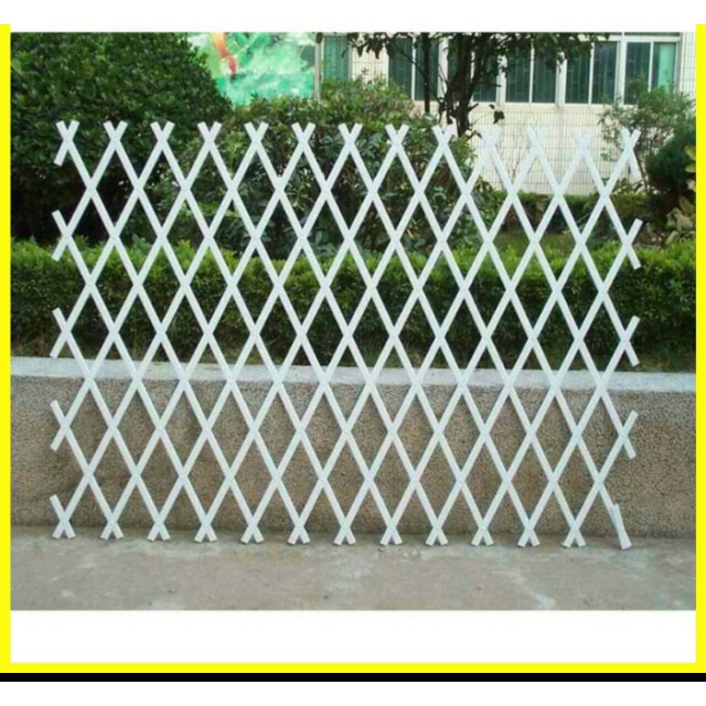 DISKON SPESIAL PAGAR PLASTIK TERALIS PLASTIK TANAMAN 1X3M WARNA PUTIH DAN HIJAU TERBARU