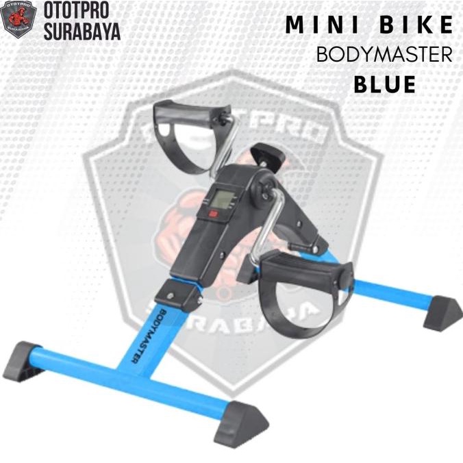 Sepeda Statis Mini - Portable Bike /Kaki/Meja/Terapi/Tangan/Duduk - Blue