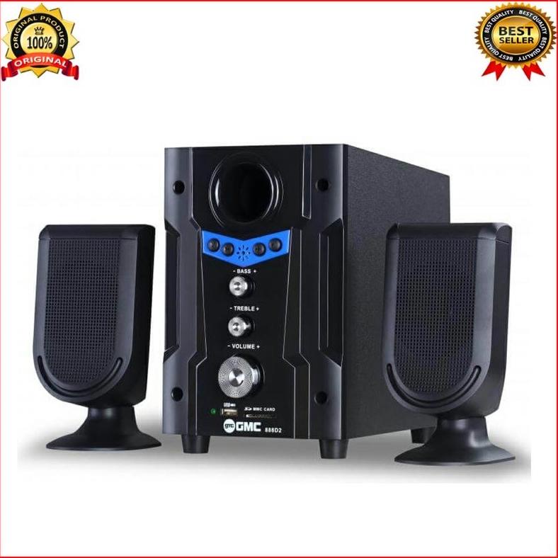 Terbaik Salon Aktif Blutut Gmc 888D2-Bt/Speaker Bluetooth Gmc Superbass Wxs