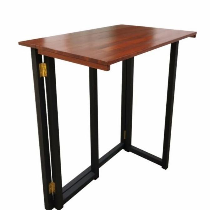Meja Lipat 100x40 Tinggi 75 cm Full Kayu laptop belajar kerja kuat