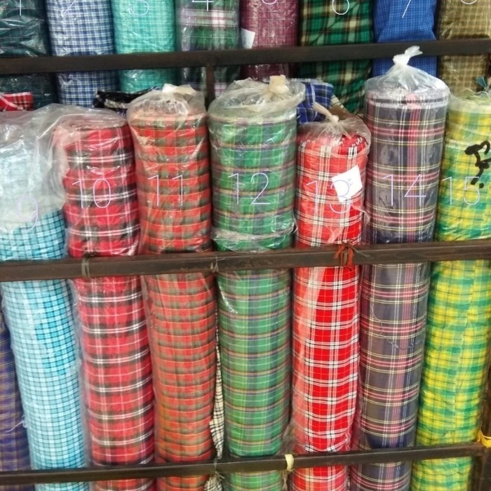 BAYAR DITEMPAT bahan kain seragam sekolah katun kotak scot /SERAGAM SEKOLAH/KEMEJA PUTIH/SERAGAM