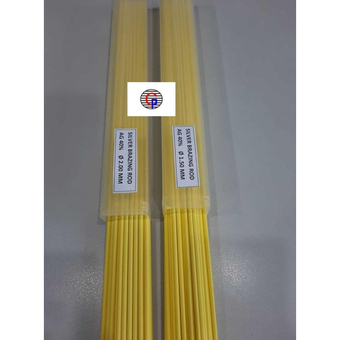 KAWAT LAS PERAK (SILVER BRAZING ROD) 40% KUNING diameter 1,5 mm