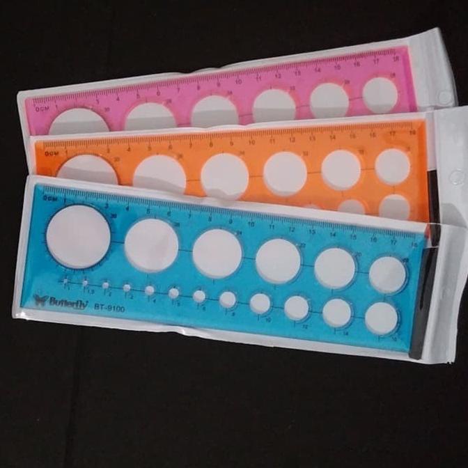 

Penggaris Template Lingkaran Butterfly BT-9100