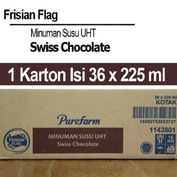 

Susu Frisian Flag UHT Swiss Chocolate 225 ml - 1 Dus isi 36 Pcs