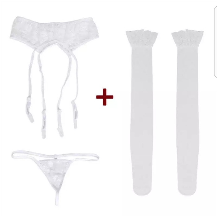 Lingerie Set Garter Dan Stocking Terbaru