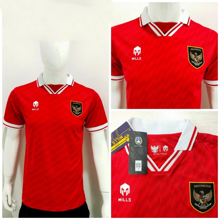 TERMURAH MILLS Jersey timnas Indonesia home 2022