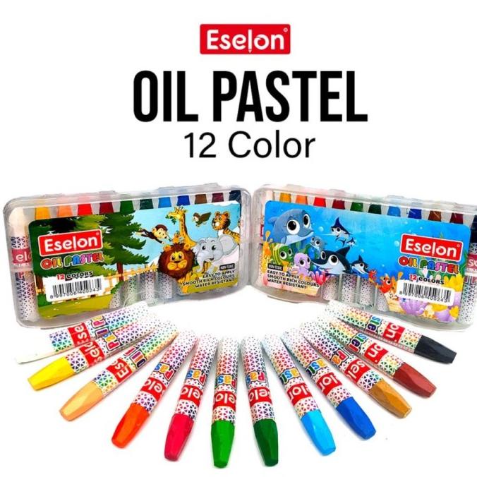 

Oil Pastels / Krayon / Crayon ESELON 12 Warna