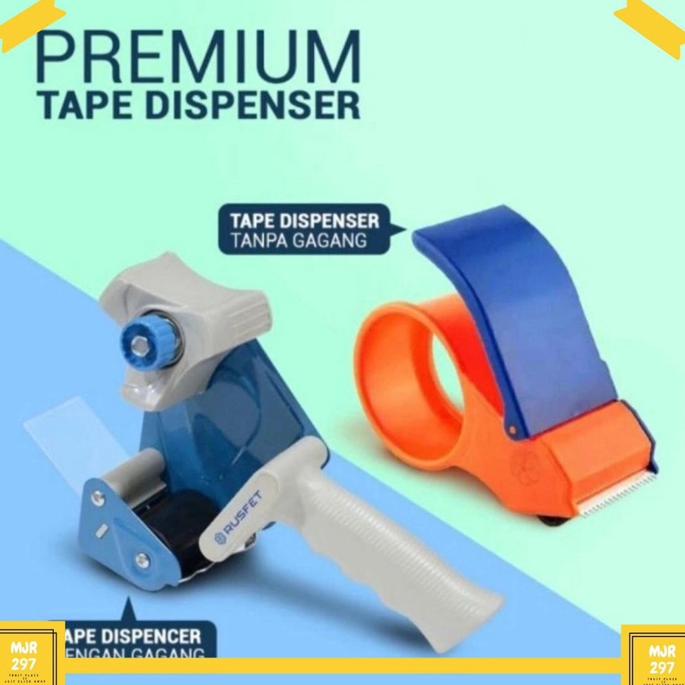 

Grosir TAPE DISPENSER | LAKBAN DISPENSER | TEMPAT LAKBAN | ALAT POTONG LAKBAN SOLATIP - RUSFET 66