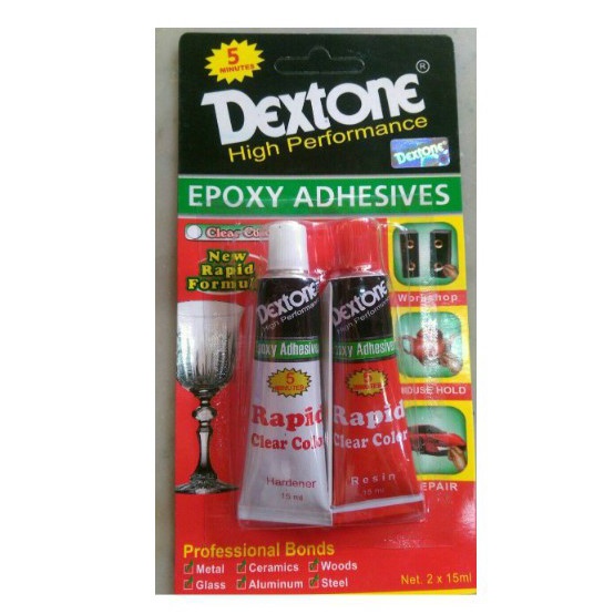 

Modis.. Lem Epoxy Dextone Rapid 5 Menit Clear Color 30 ml Lem Campur Serbaguna 34