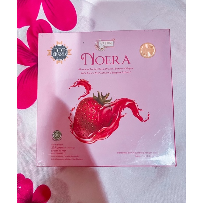Noera Collagen Drink With Birdnest and Saffron Extract 15 sachet / Noera collagen drink strawberry 1