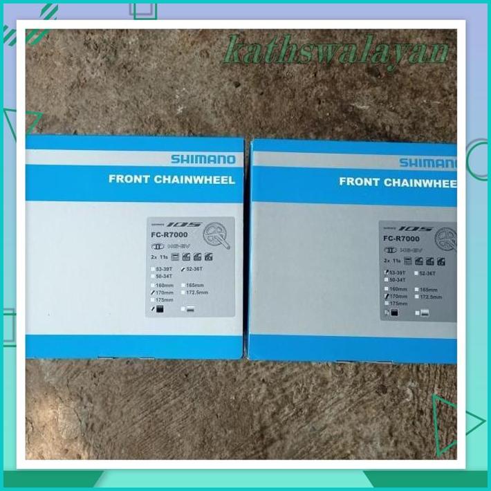 GIR/CRANKSET/CRANK SET SHIMANO 105 FC-R7000 HOLLOWTECH 2/HT2 53T-39T PRODUK TERBAIK 