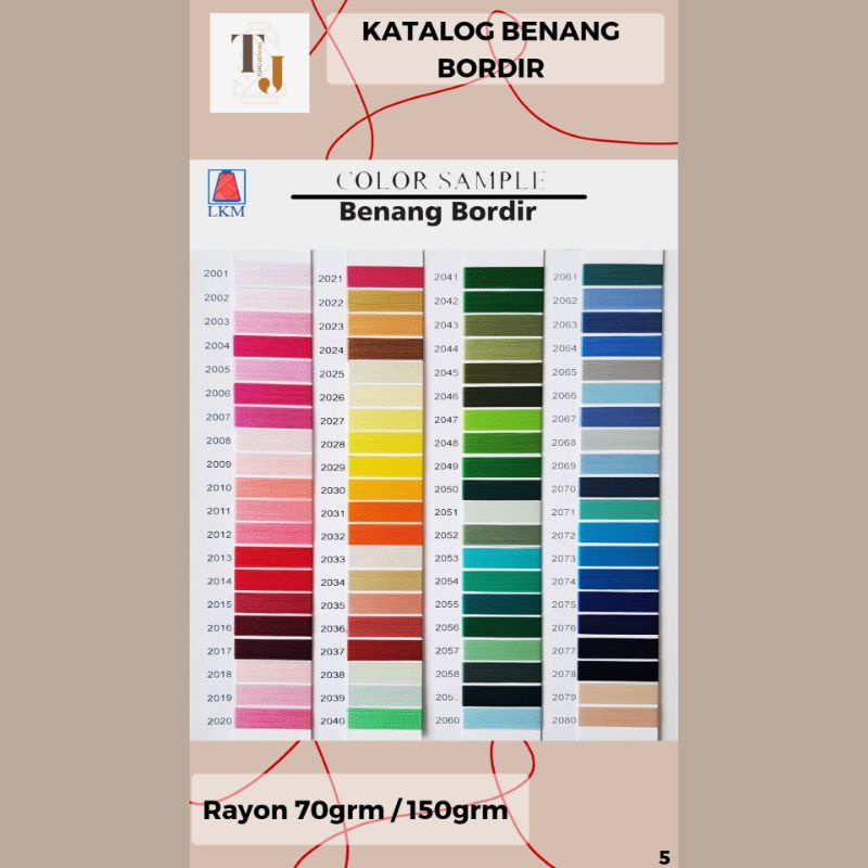 Berkah_Seratus Double Penguin Benang Bordir Rayon (120/2) (70Gr)