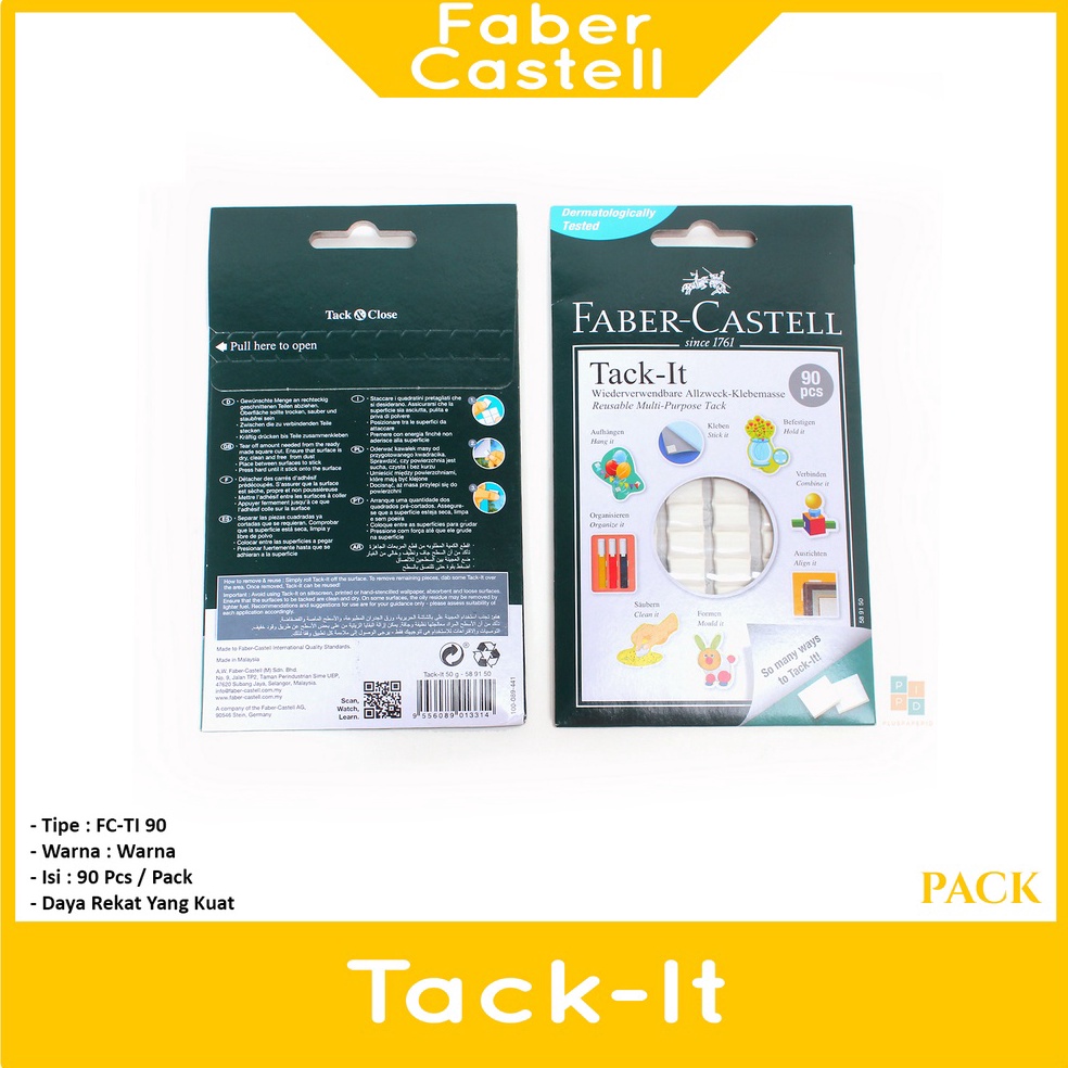 

Promo FABER CASTELL Tack It 50gr Lem Tempel - Pad 04F