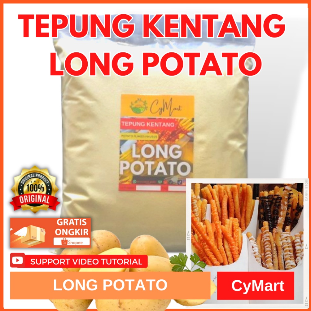 

Harga Termurah Tepung Kentang Potato Flakes @500 gr . (Khusus untuk LONG POTATO) KCE
