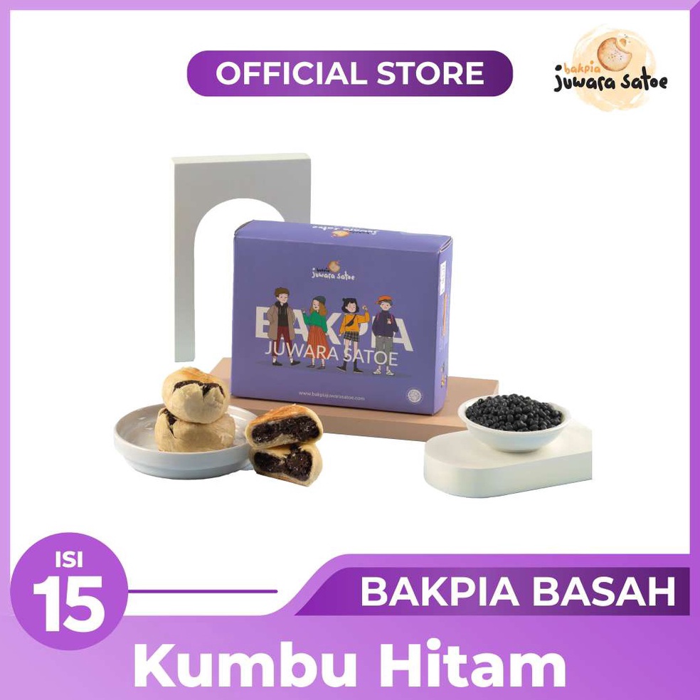 

Barang Pilihan.. BAKPIA BASAH KUMBU HITAM ISI 15 - BAKPIA JUWARA SATOE OLEH OLEH KHAS JOGJA LVM
