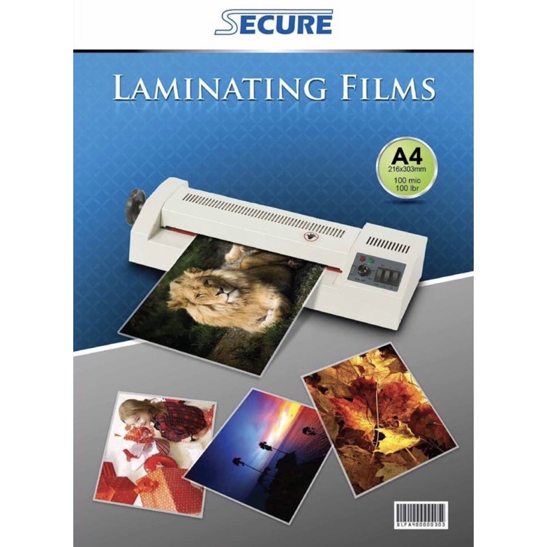 

Hot Sell.. Secure Laminating Films A4 isi 100 pcs / Plastik Laminating Film Secure A4 SV8