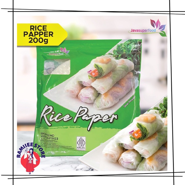 

Produk Premium.. 200gr Rice Paper / Banh Trang Bulat High Quality Rice Paper 22cm / Kulit Lumpia Vietnam Rice Paper / rice roll spring roll / Salad Wrap 76