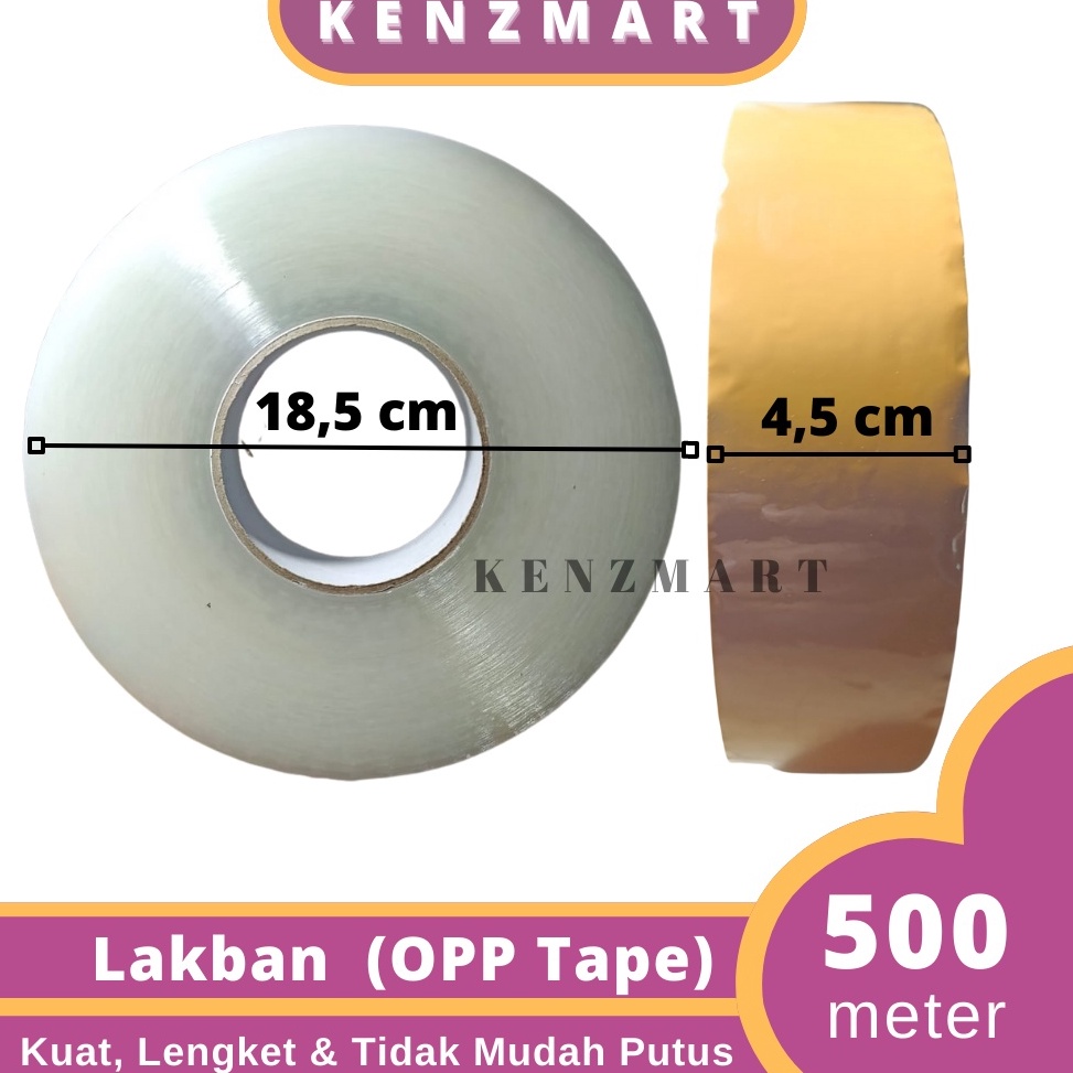 

Baru.. LAKBAN JUMBO OPP TAPE LAKBAN BENING COKLAT 2 INCH 45MM 500 METER FULL 100 YARD 200 YARD 300 YARD 500 YARD G9H