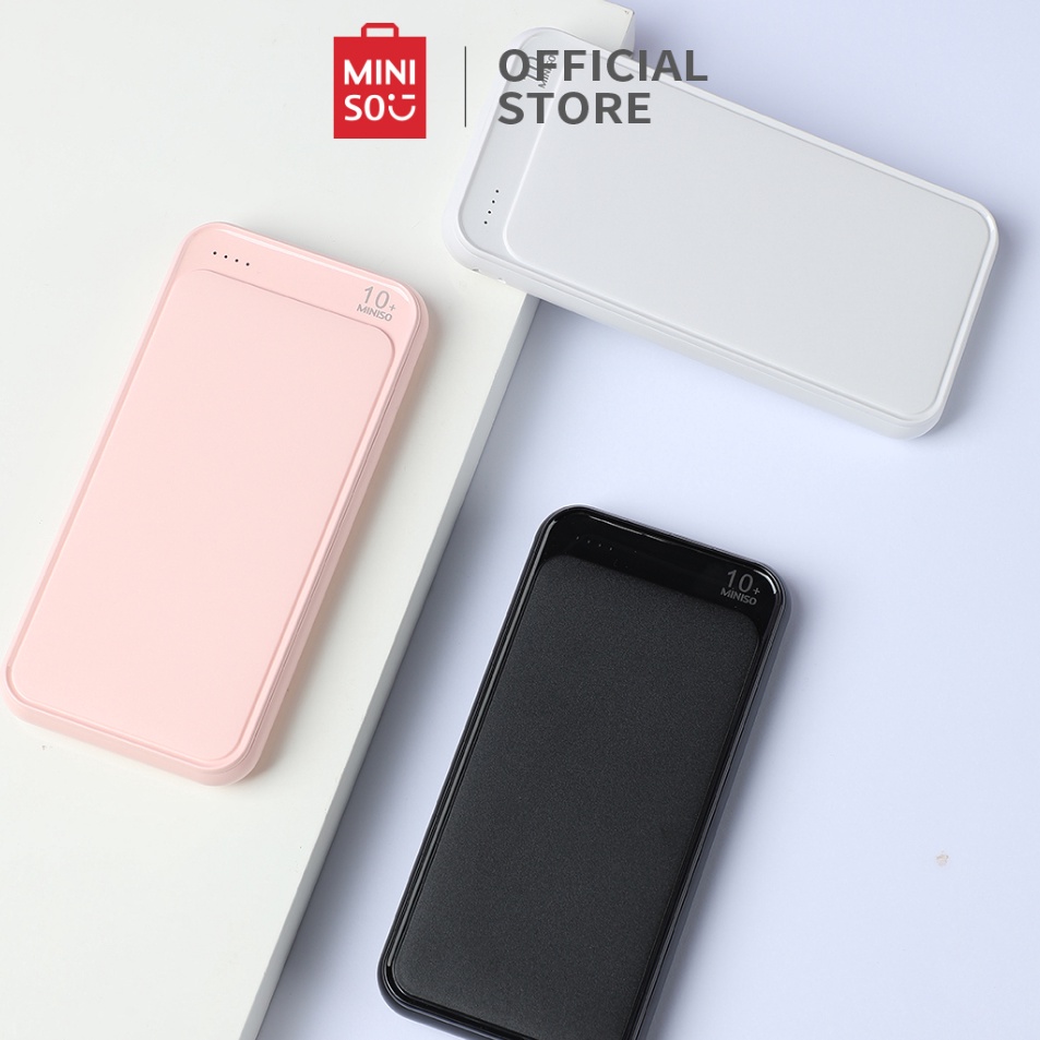 Max Sale MINISO Powerbank 10000mah Gelas Hisap Portabel Daya Ponsel Mircro Type-C 2 Usb Output Charg