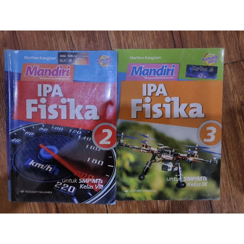 

BUKU PELAJARAN PENERBIT ERLANGGA MANDIRI IPA FISIKA KELAS SMP 2/ 3 KELAS 8 / 9 KELAS VIII / IX MARTHEN KANGINAN BEKAS /PRELOVED