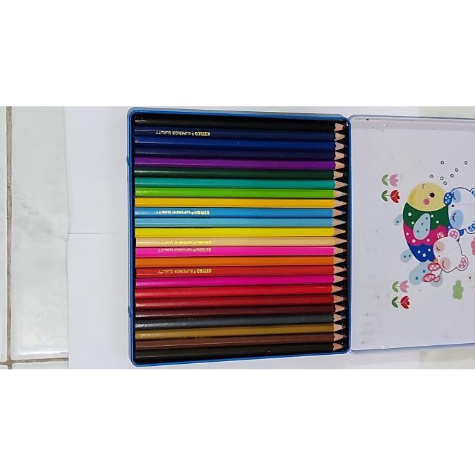 

OBRAL Pensil Warna KENKO 24 Warna Panjang Tin CP-24TC-IP