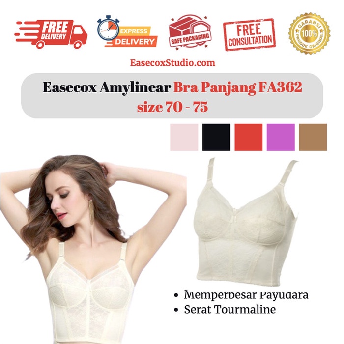 Best Seller Cuci Gudang Easecox Amylinear Modelling Bra Panjang Fa362 Sz 70-75