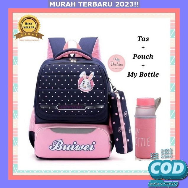 Tas Sekolah Perempuan Sd Cewek Tk Korea Style Anti Air Kls 5 Terbaru 2023 Viral Import Remaja Tas Ge