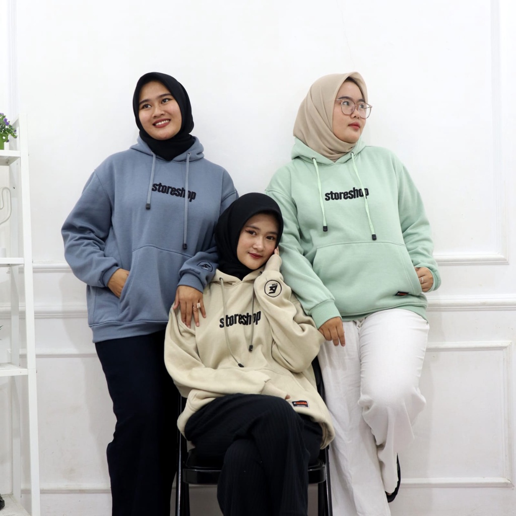 Jaket Hoodie Sweater Pria Wanita Bordir