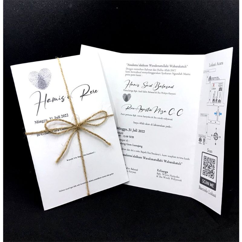 UNDANGAN PERNIKAHAN SIMPLE TALI RAMI UDL_L - UNDANGAN