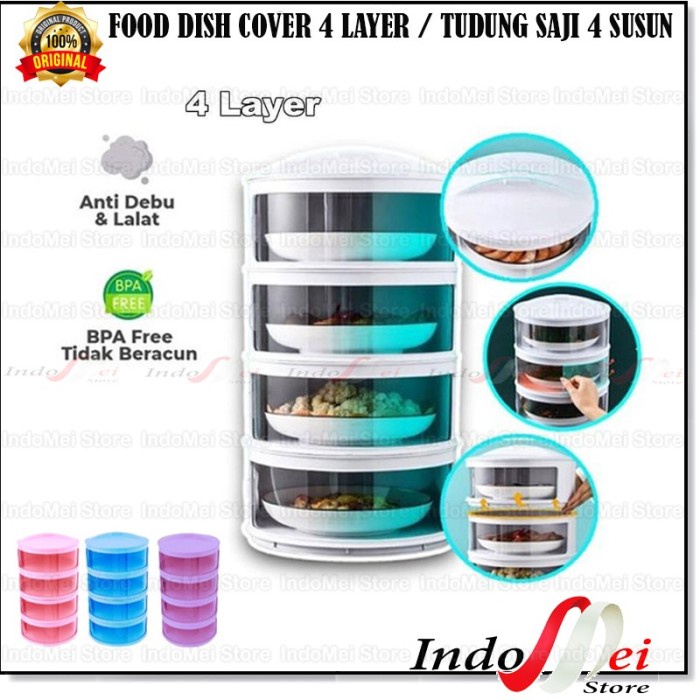 Bestseller Tudung Saji Susun Tingkat Rak Makanan Susun Kotak Penyimpanan