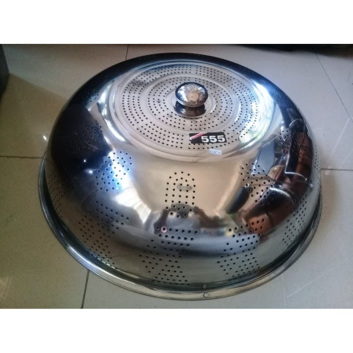 Bestseller Tudung Saji Tutup Makanan 60Cm Stainless Steel 555 - Only Gojek Grab