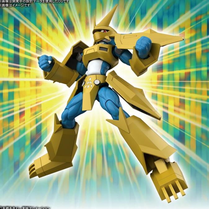 Bandai Figure Rise Standard Digimon Magnamon no HG Gundam Wargreymon