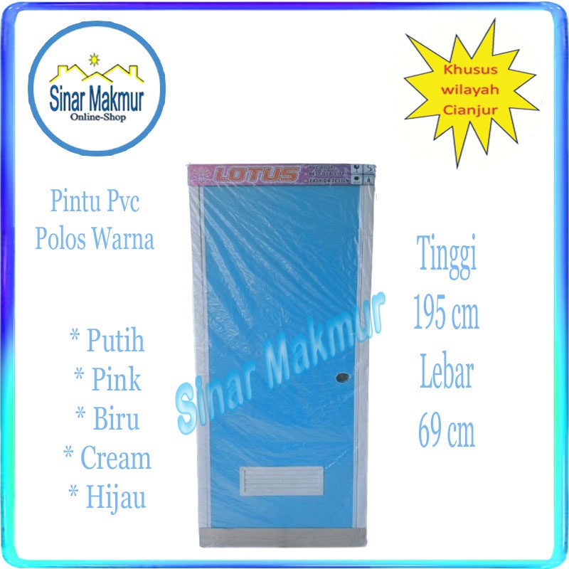 Pintu Kamar Mandi PVC Polos