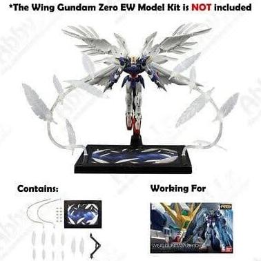 RG HG 1/144 Gundam Wing Zero Custom Effect Feather Seraphim Stand Base