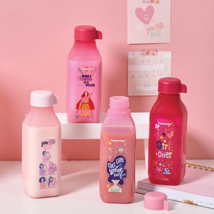 Tupperware Eco Bottle square minion 500ml tutup ulir 1pc botol minum