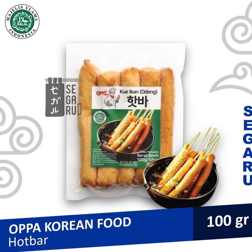 

✣Terbatas⁂ ZSISC Odeng Hotbar Korea Fish Cake | Otak Otak Korea OPPA Halal 100gr P57 Best Produk