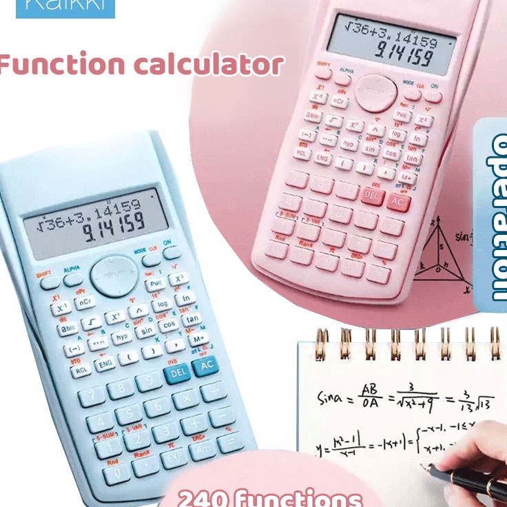

✴Seller❅➺ NTT0P Kaikki Kalkulator scientific kalkulator akuntansi 240 Fungsi Kalkulasi calkulator sains Alat tulis untuk pembelajaran siswa- CU2 K80 ➩Terlaris