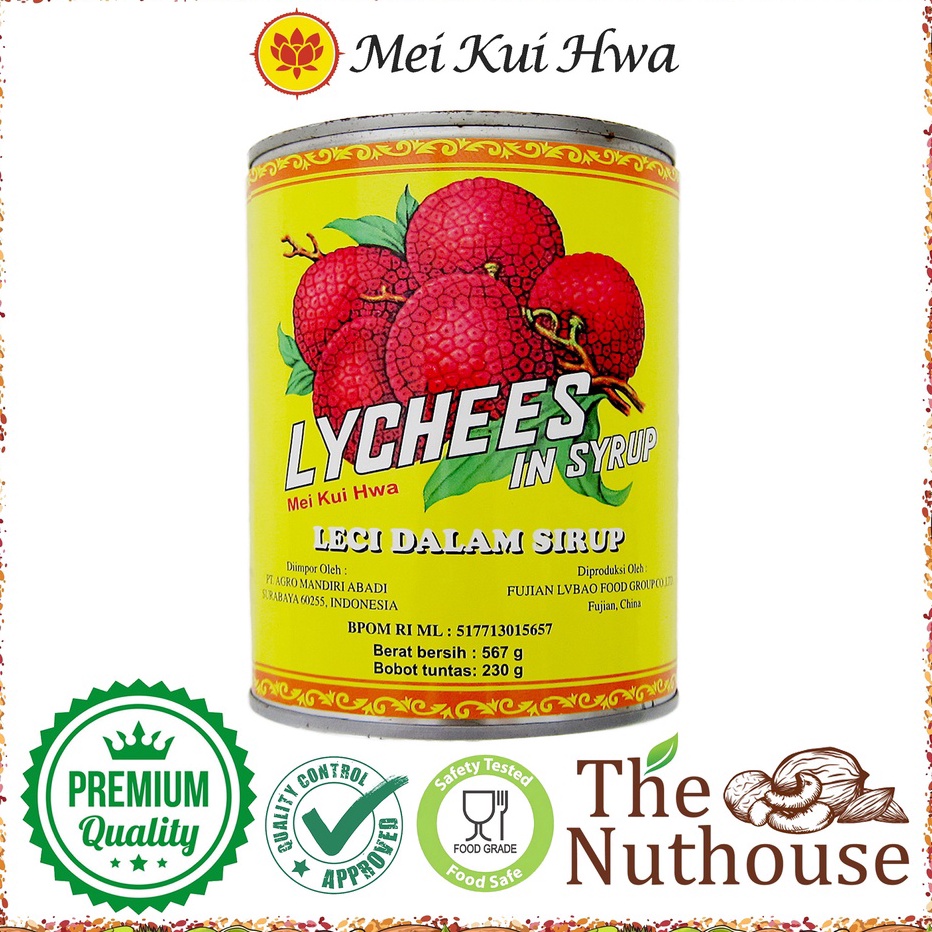 

Stok Banyak❊ TWCLW Mei Kui Hwa - Lychees in Syrup / Leci dalam sirup / Lychee 567gr V47 Ready Stock