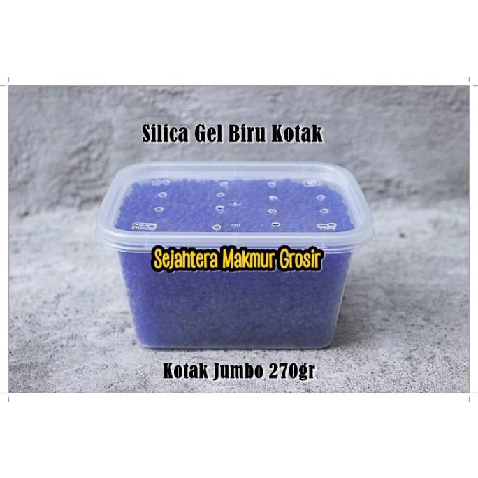 New Silica Gel Biru Jumbo / Silica Gel Canister / Silica Gel Kotak 270Gr