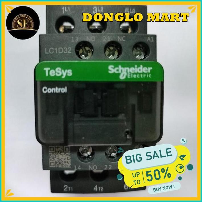 KONTAKTOR SCHNEIDER LC1D32 CONTACTOR SCHNEIDER LC1-D32 ONGKIR NOL 