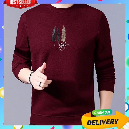 Kaos Pria Dewasa Terbaru 2023 Distro Lengan Panjang Pendek Crewneck Baju Santai Pakaian Cowo Crewnek