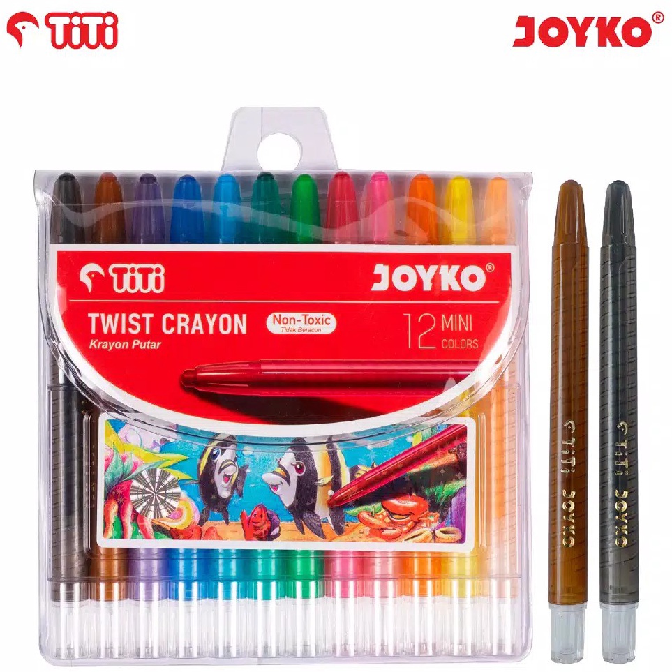 

✩Big Sale⁎➶ TMWVV TWIST CRAYON PUTAR JOYKO TITI TI-CP-12 MINI 12 WARNA TI CP 12 MINI PASTEL KRAYON TIDAK BERACUN TWCR E40 ✶Kirim Sekarang