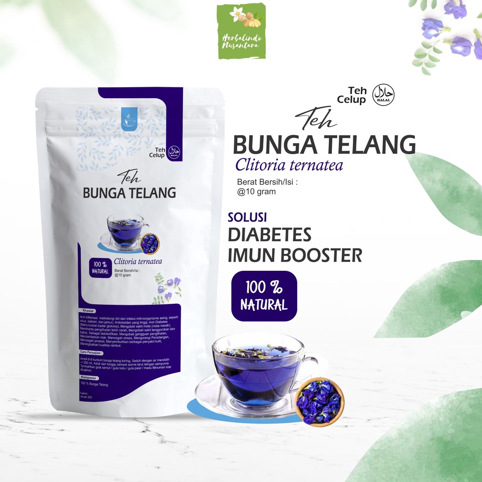 

➫Stock Banyak IMBKH BUNGA TELANG / BUNGA TELANG KERING / TEH BUNGA TELANG / TEH TELANG / TEH TELANG KERING J89 ➴Diskon Promo